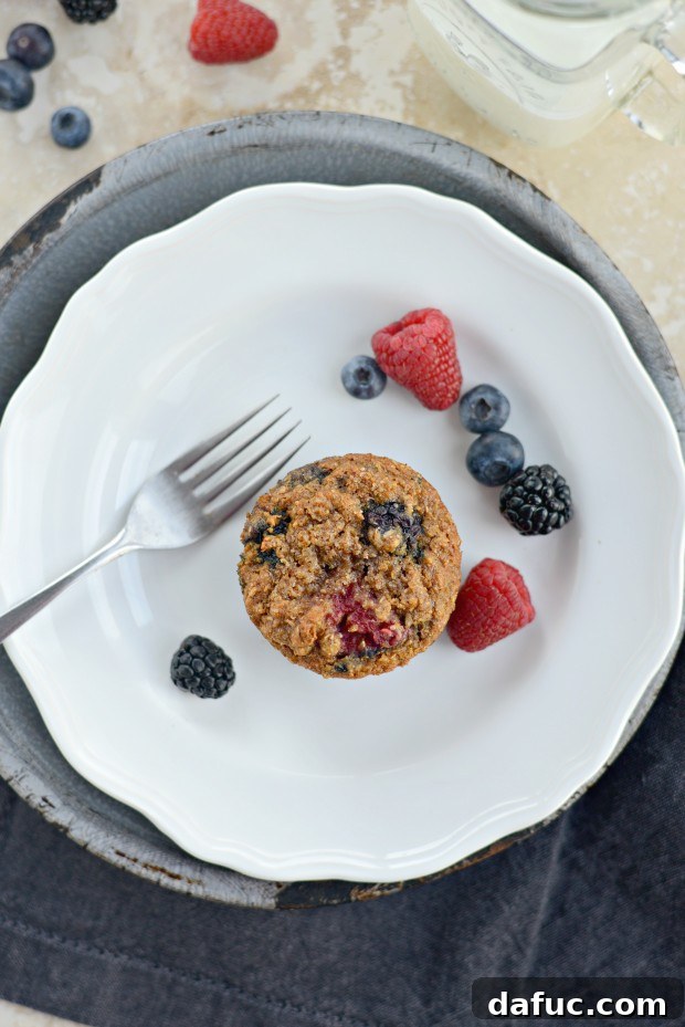 Sunrise Berry Bran Muffins 8 Triple-Berry Bran Muffins l SimplyScratch.com (18)