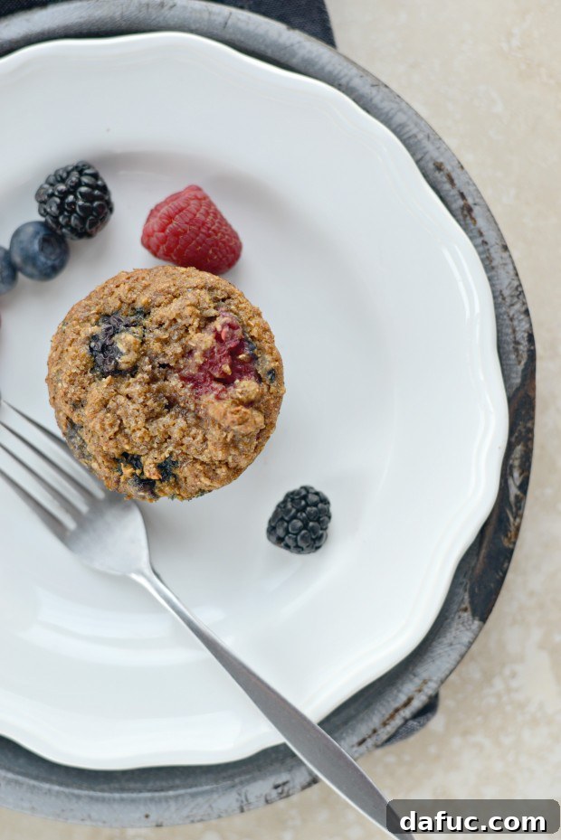 Sunrise Berry Bran Muffins 3 Triple-Berry Bran Muffins l SimplyScratch.com (20)