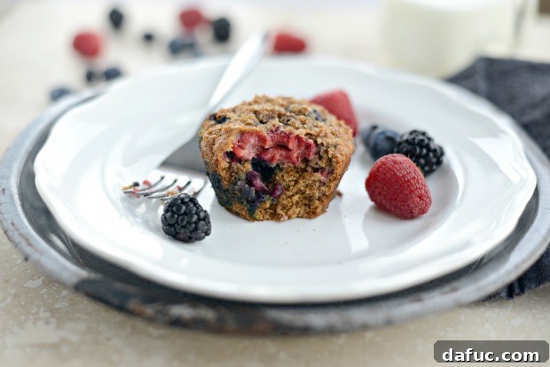 Sunrise Berry Bran Muffins 10 Triple-Berry Bran Muffins l SimplyScratch.com (22)