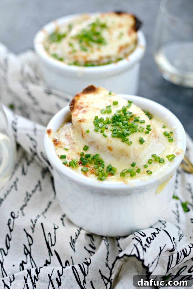 Warm French Onion Soup on a Cold Day