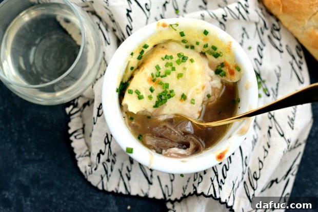 Final Presentation of French Onion Soup