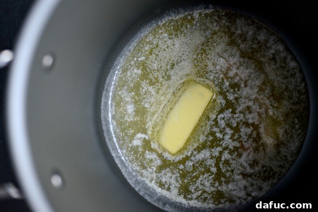 Melting Butter in a Heavy-Bottomed Pot