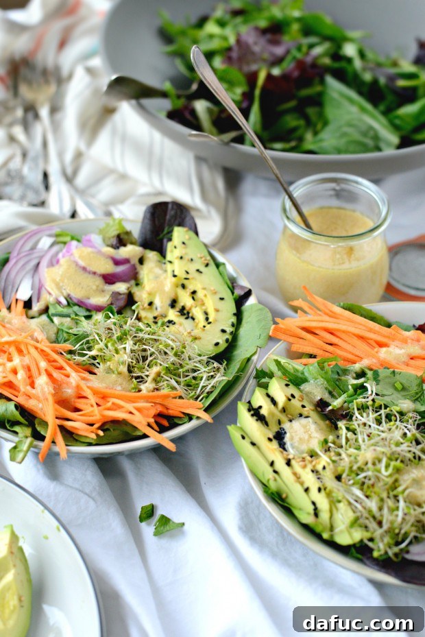 Shaved Raw Sweet Potato and Creamy Avocado Salad with Miso Dressing 20 Final presentation of Avocado, Raw Sweet Potato, and Herbed Salad with Miso Dressing, capturing its fresh appeal.