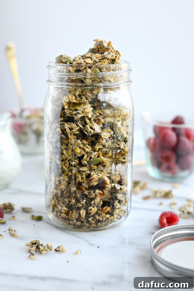 Tropical Coconut Chia Granola 3 Coconut Chia Seed Granola for a healthy breakfast