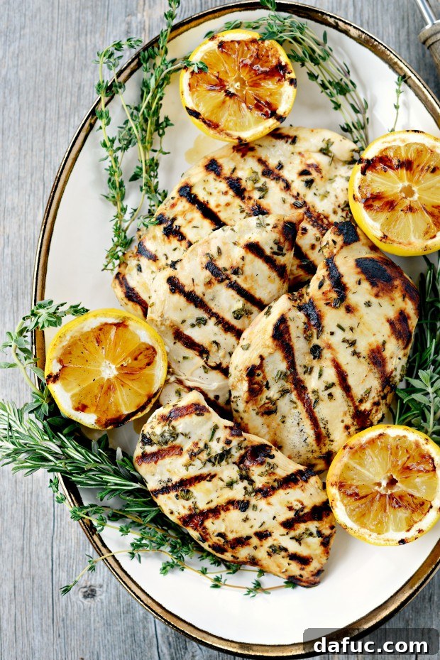 Zesty Grilled Greek Chicken 22 Final plated Grilled Greek Chicken, looking delicious