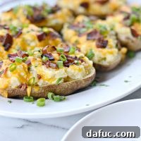 Decadent Double-Baked Potato Delight 16 Loaded Twice Baked Potatoes