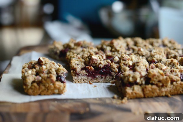 Sweet Cherry Almond Crumble Bars 22 Cherry Jam Almond Crumble Breakfast Bars ready to be cut