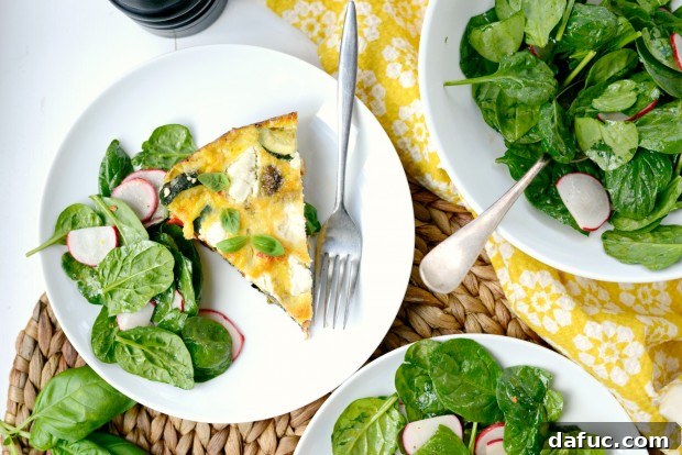 Vegetable + Goat Cheese Frittata - SimplyScratch.com