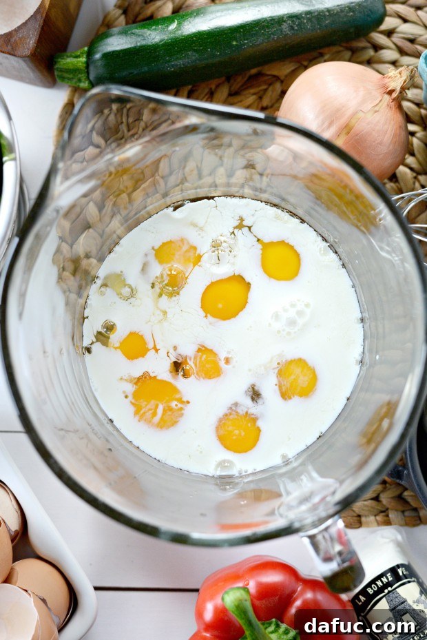 Vegetable + Goat Cheese Frittata - SimplyScratch.com