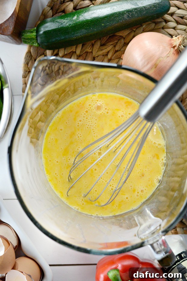 Vegetable + Goat Cheese Frittata - SimplyScratch.com