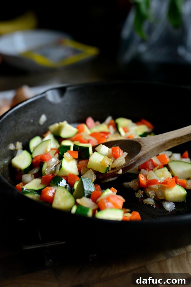 Vegetable + Goat Cheese Frittata - SimplyScratch.com