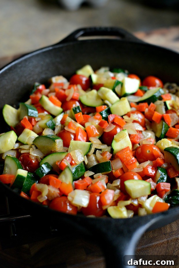 Vegetable + Goat Cheese Frittata - SimplyScratch.com