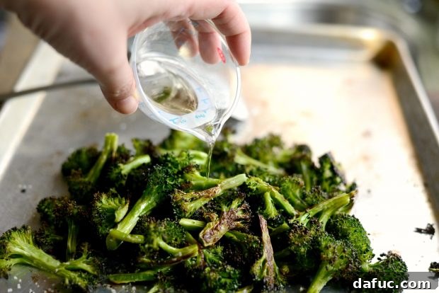 Savory Roasted Broccoli with Toasted Peanuts 12 Roasted broccoli lightly sprinkled with kosher salt.