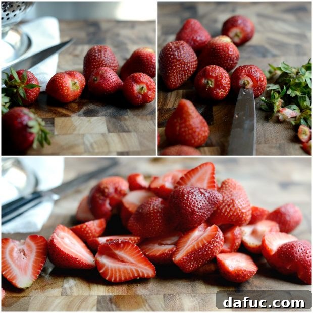Sweet Strawberry and Creamy Goat Cheese Salad with Crispy Quinoa 14 Hulled and halved strawberries