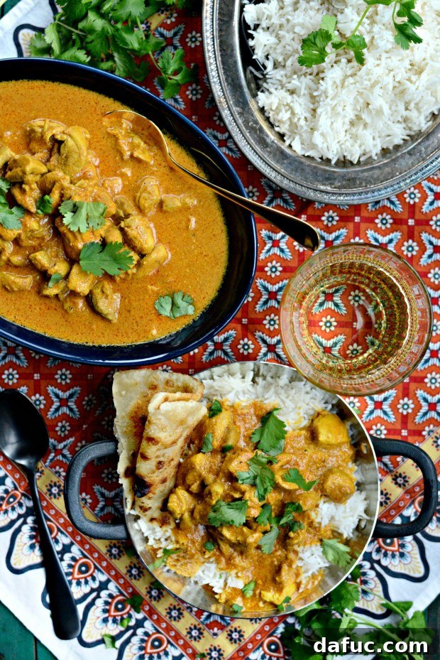 20 Effortless Weeknight Meals 11 Creamy and delicious Easy Butter Chicken served with rice
