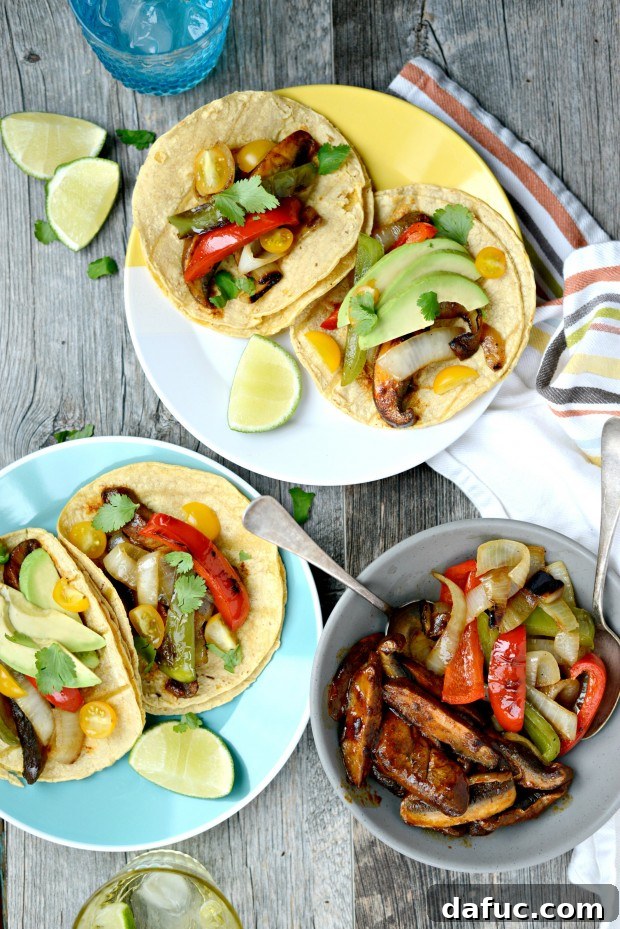 20 Effortless Weeknight Meals 3 Flavorful Portobello Mushroom Fajitas with homemade seasoning