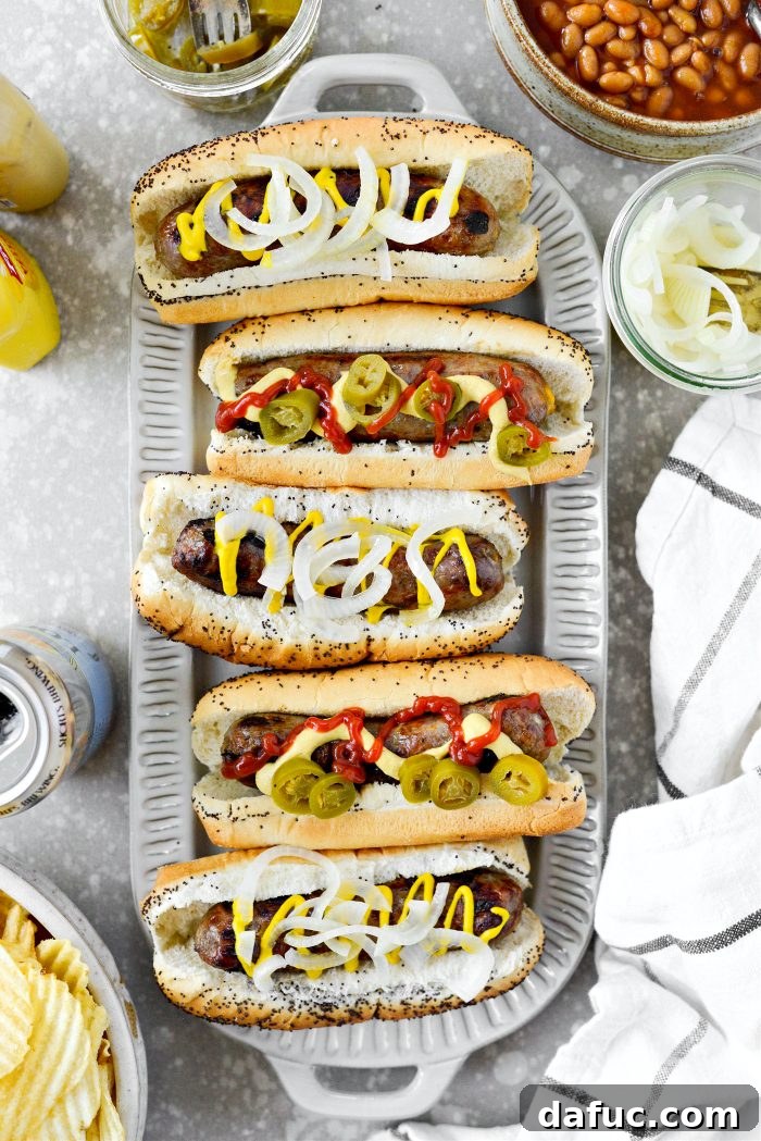 Brew-Braised Oven Brats 12 Oven Braised Beer Brats