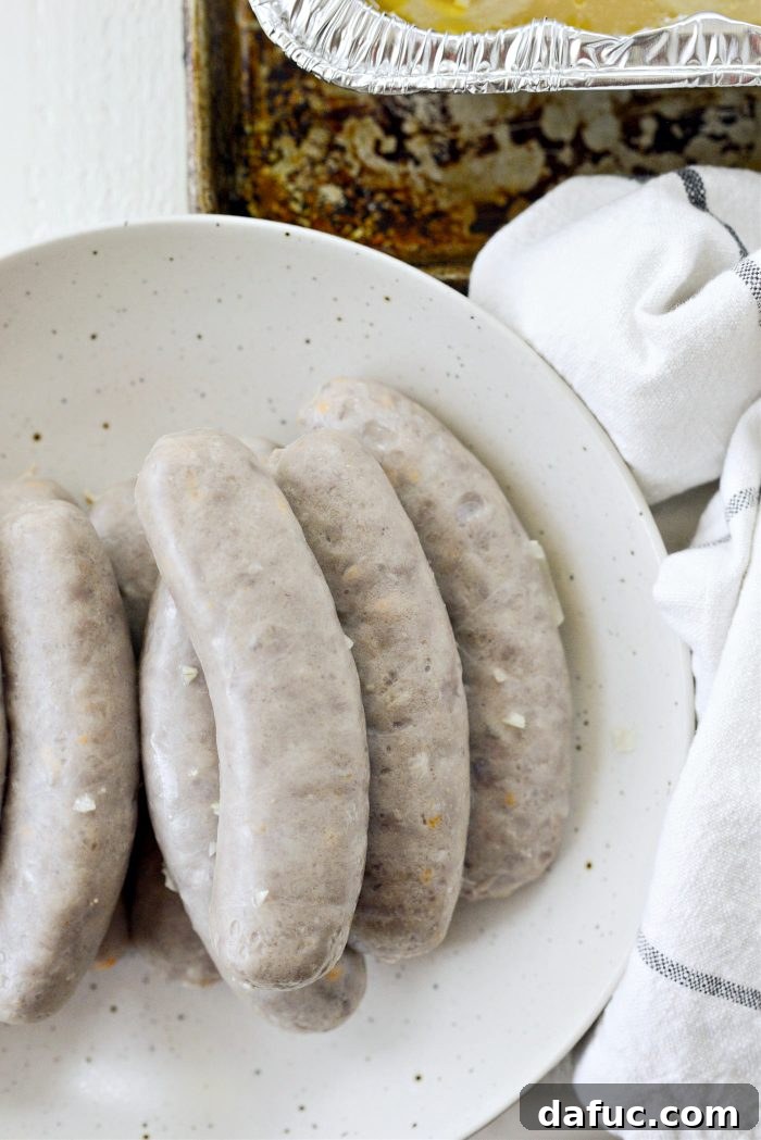 Brew-Braised Oven Brats 10 cooked brats