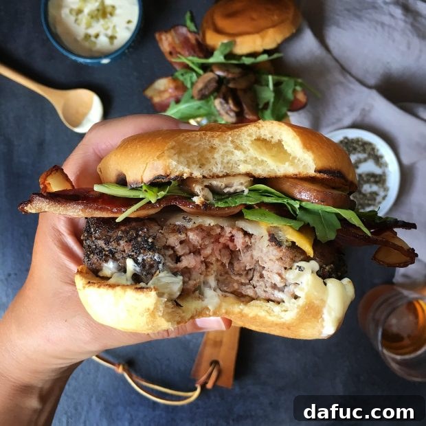 A Mouth-Watering Bite of the Peppercorn Crusted Burger