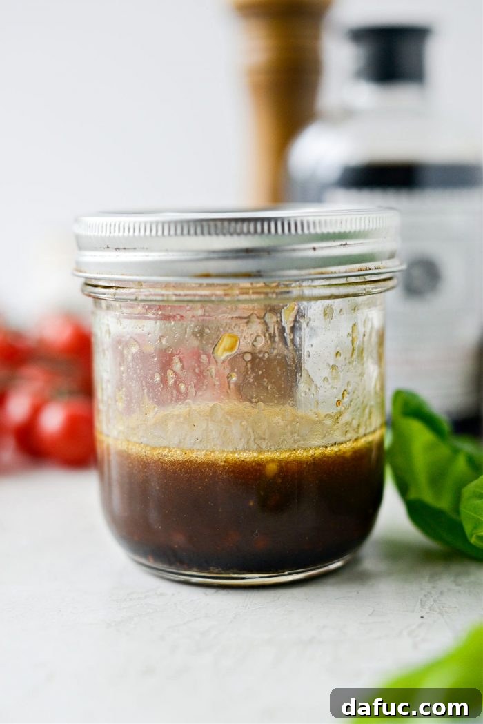 Garden Fresh Caprese Pasta 6 Balsamic dressing shaken and ready