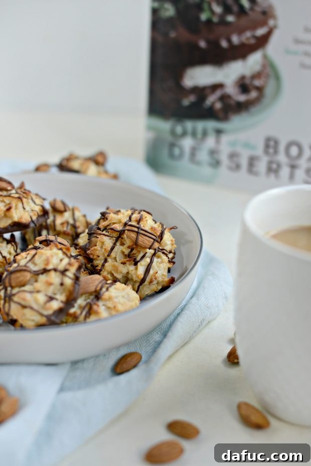 Blissful Almond Macarons 12 Joyful Almond Macaroons stacked on a plate