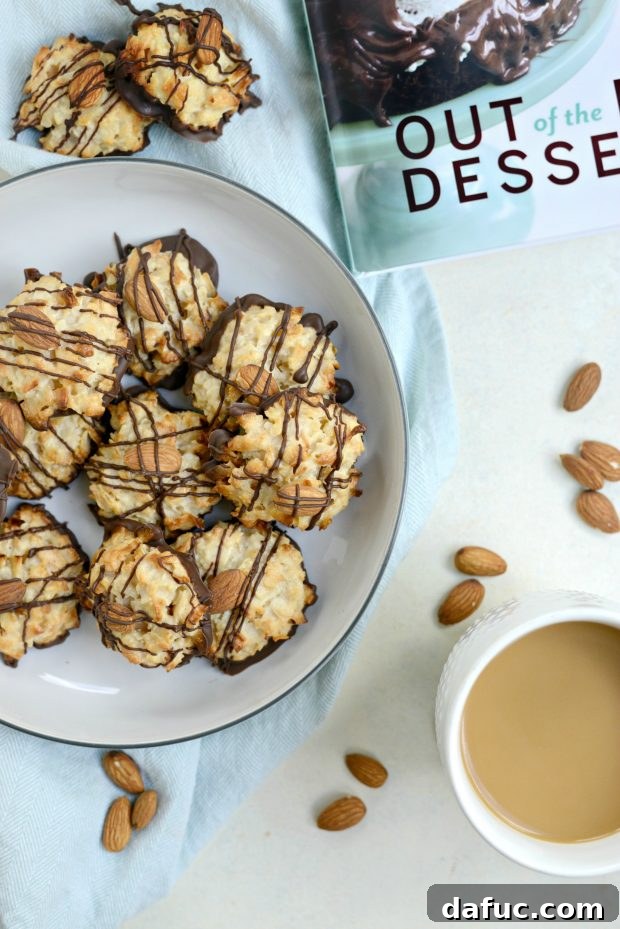 Blissful Almond Macarons 3 Joyful Almond Macaroons - close-up view