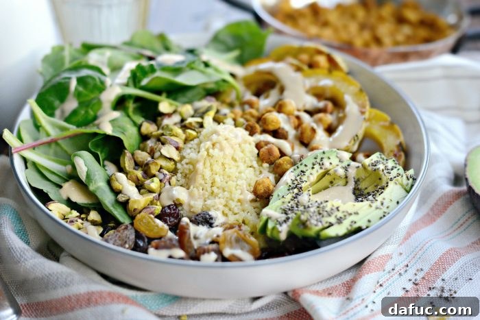 Vibrant Tandoori Roasted Chickpea and Squash Buddha Bowl 2 Tandoori Roasted Chickpea & Squash Buddha Bowl - A vibrant and healthy meal
