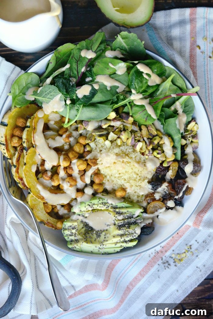 Vibrant Tandoori Roasted Chickpea and Squash Buddha Bowl 9 Another beautiful shot of the Tandoori Roasted Chickpea & Squash Buddha Bowl