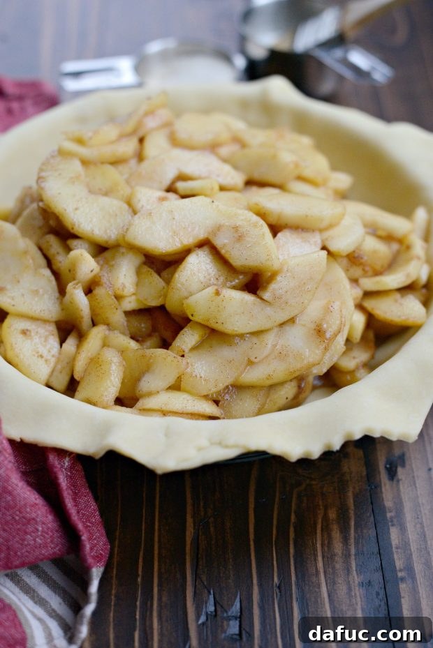 fill with cooled apple filling.