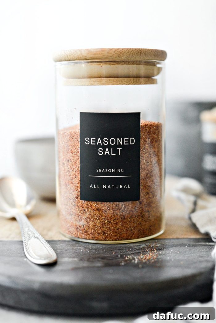 Spice Up Your Kitchen: 20+ Homemade Blends 8 All Purpose Season Salt in a jar