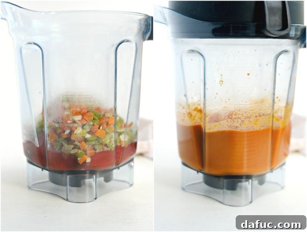 Velvety Roasted Red Pepper Pasta 6 Roasted Red Peppers and Sautéed Vegetables in a Blender