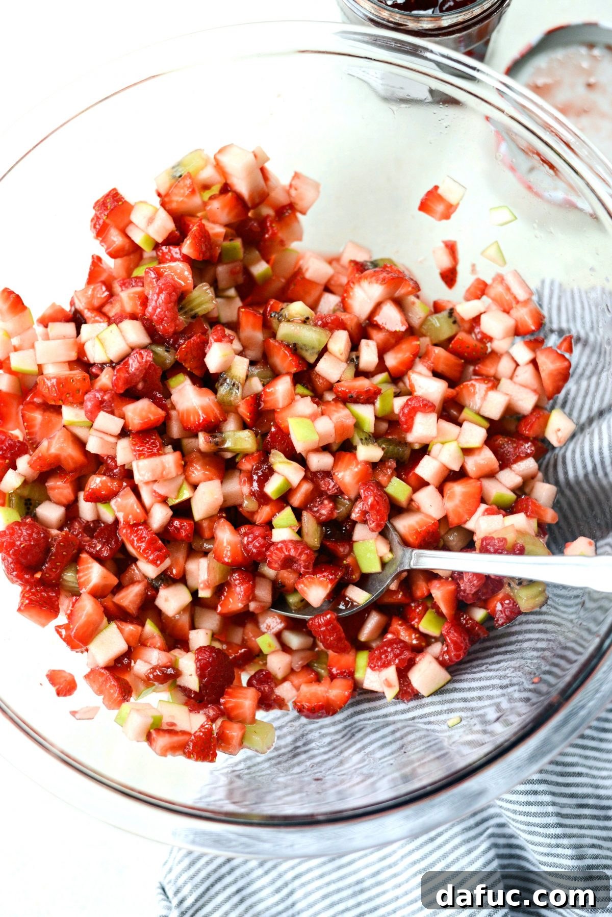 bowl of fruit salsa
