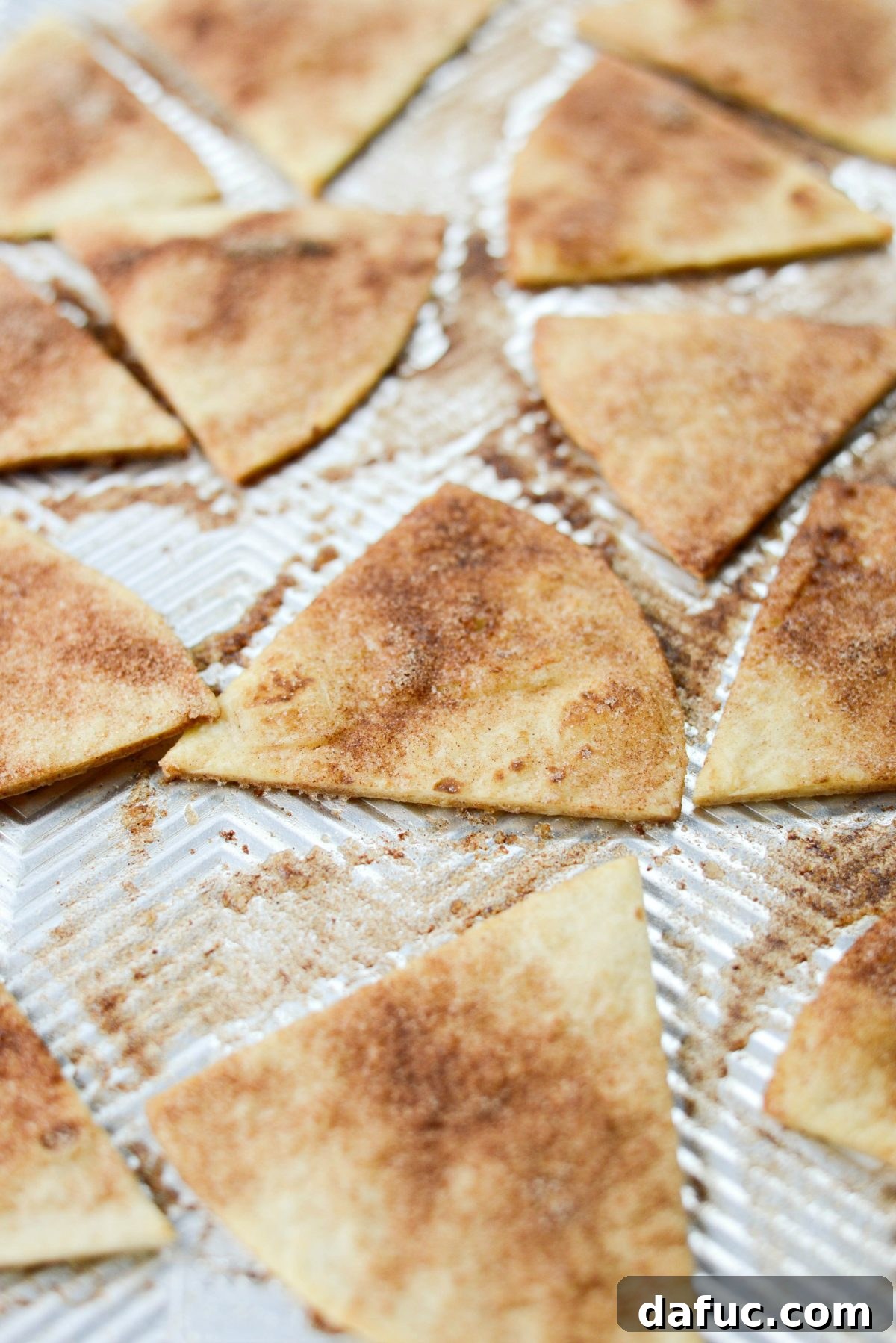 baked cinnamon sugar chips