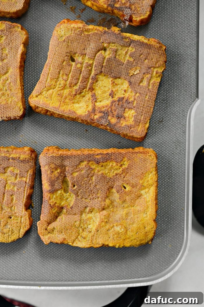 griddled pumpkin French toast 