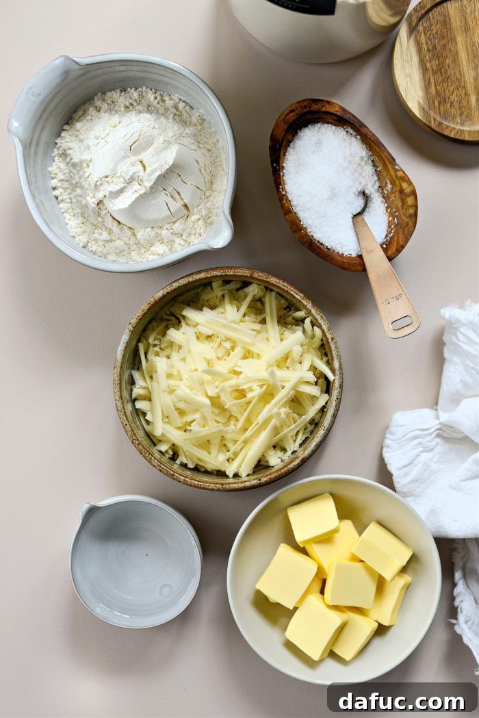 Bold Cheddar Crust 3 Flour, cheese, butter, and salt added to a food processor bowl