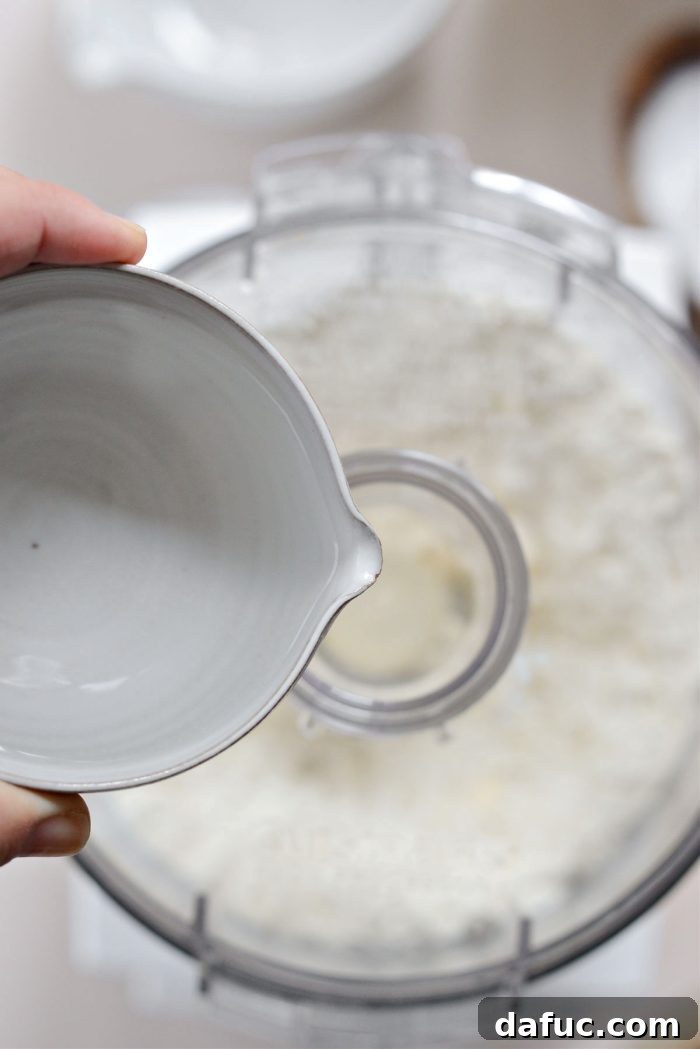 Bold Cheddar Crust 6 Add 3 to 4 tablespoons ice cold water to the food processor