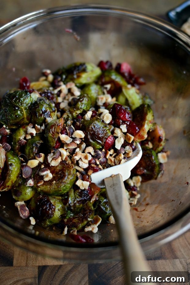toss with toasted hazelnuts