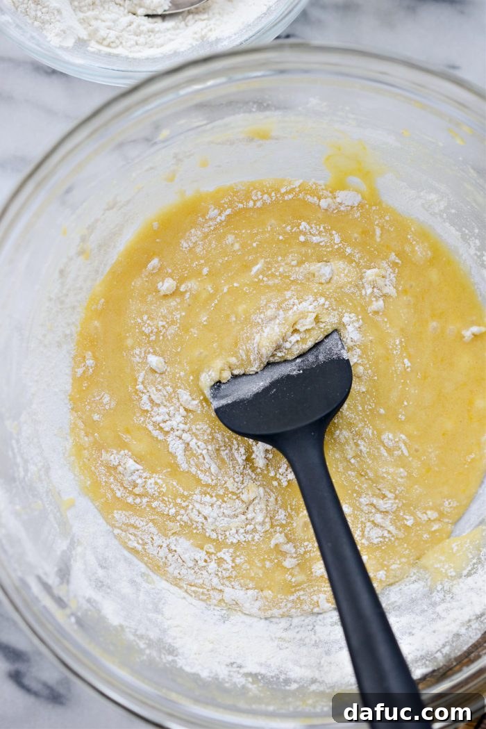 Sunshine Berry Bliss 11 alternate adding dry ingredients into the wet