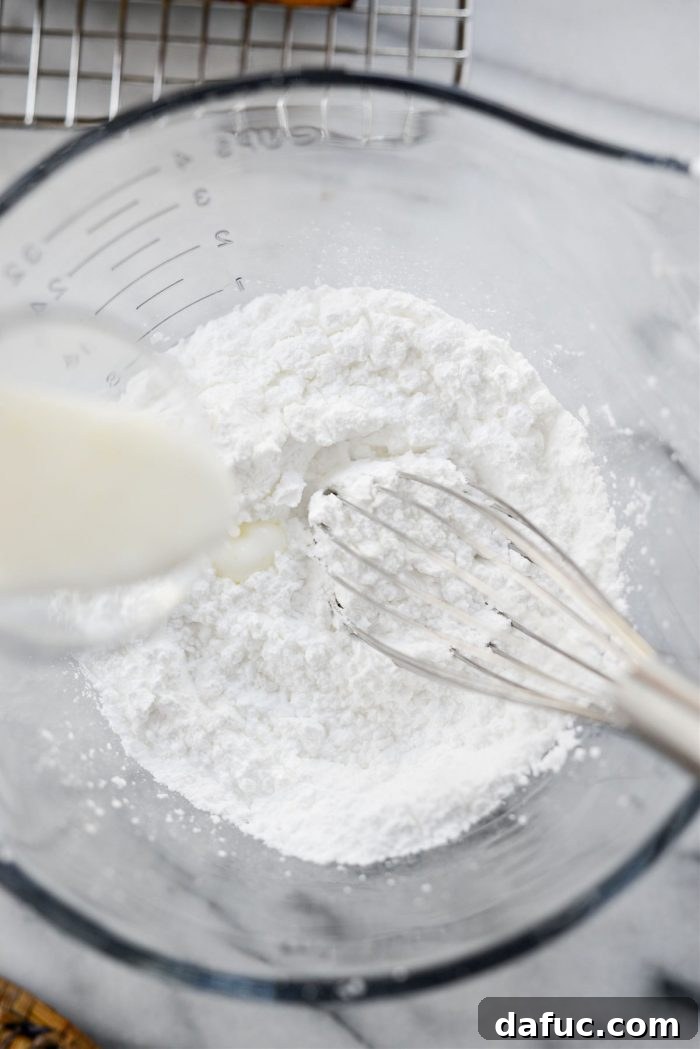Sunshine Berry Bliss 19 combine sifted powdered sugar with buttermilk