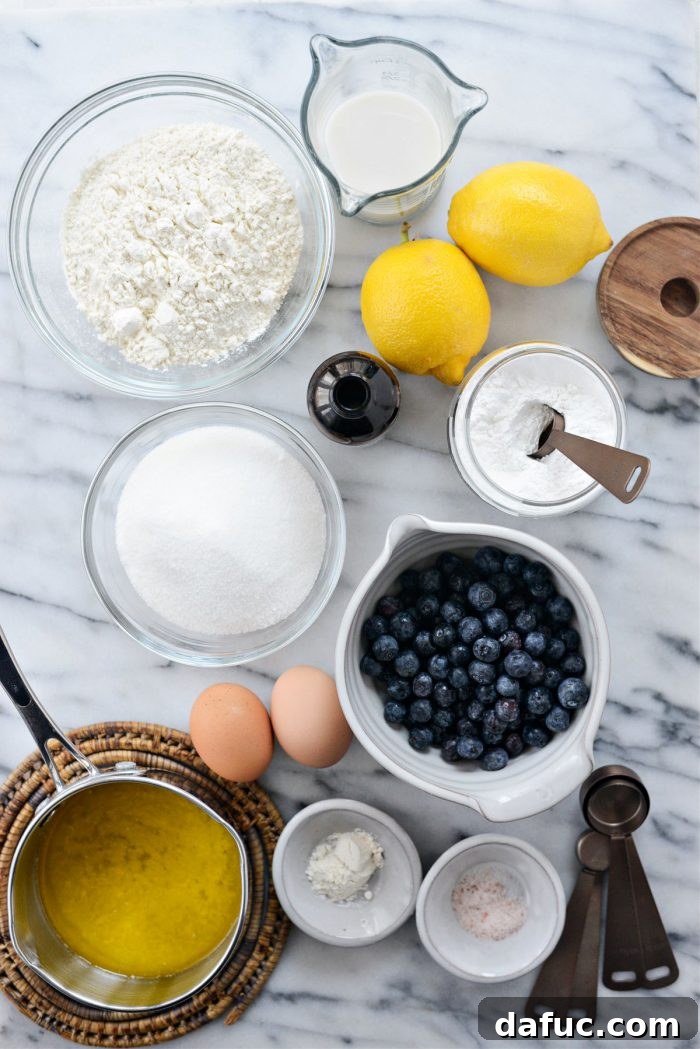 Sunshine Berry Bliss 4 Ingredients for Lemon Blueberry Cake
