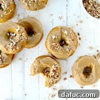 Baked Pumpkin Doughnuts with Brown Sugar Maple Glaze
