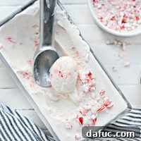 Peppermint Candy Cane Ice Cream