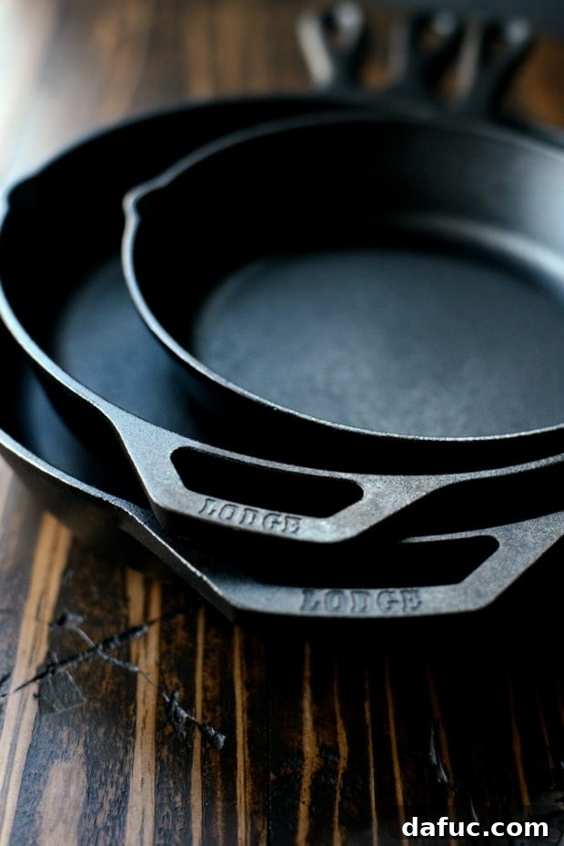 Perfecting Cast Iron: Seasoning and Cleaning 3 Seasoning and Cleaning Cast Iron l simplyscratch.com