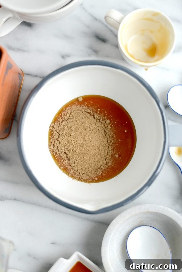 Spiced Comfort Masala Chai 8 Spiced milk heating gently in a saucepan, ready to be combined with tea