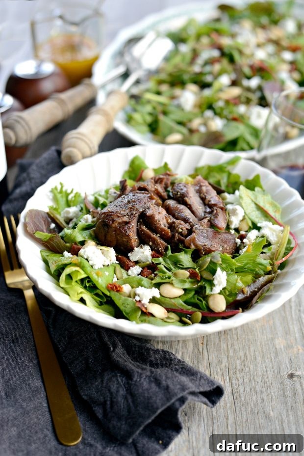 Succulent Wine-Braised Lamb Salad, Autumn Pumpkin Vinaigrette 15 Wine Braised Lamb Salad with Pumpkin Vinaigrette - SimplyScratch.com