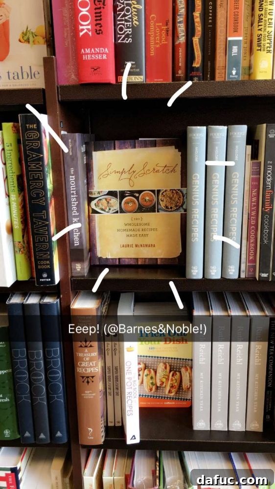 2016: A Year in Reflection 13 Simply Scratch Cookbook on the Shelf at Barnes & Noble