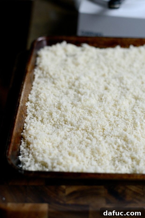 Crafting Your Own Panko Perfection 11 Baking Homemade Panko Breadcrumbs on a Sheet Pan