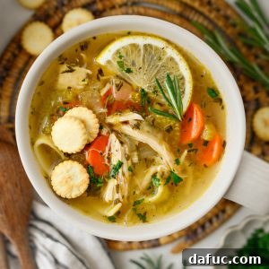 Bright Lemon Rosemary Chicken Noodle Soup 19 Lemon Rosemary Chicken Noodle Soup