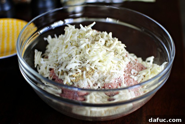 salt and pepper Seasoning turkey burger mix with salt and pepper