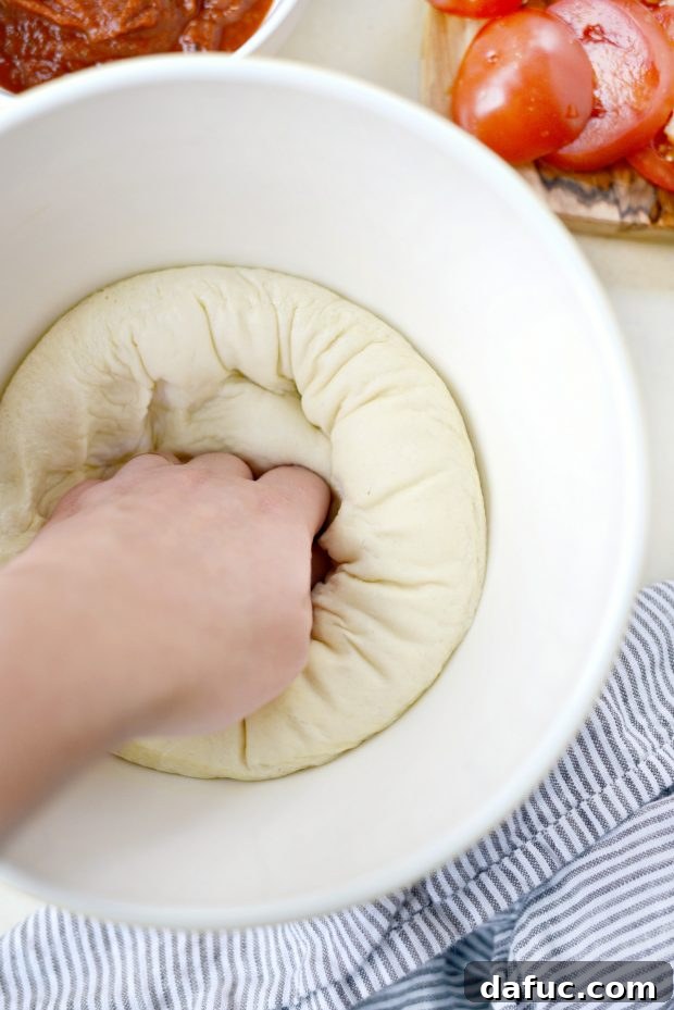Pure Margherita Perfection 5 deflate dough